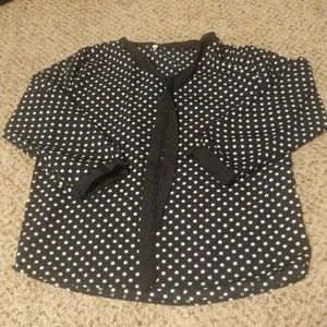 Polka dot blouse